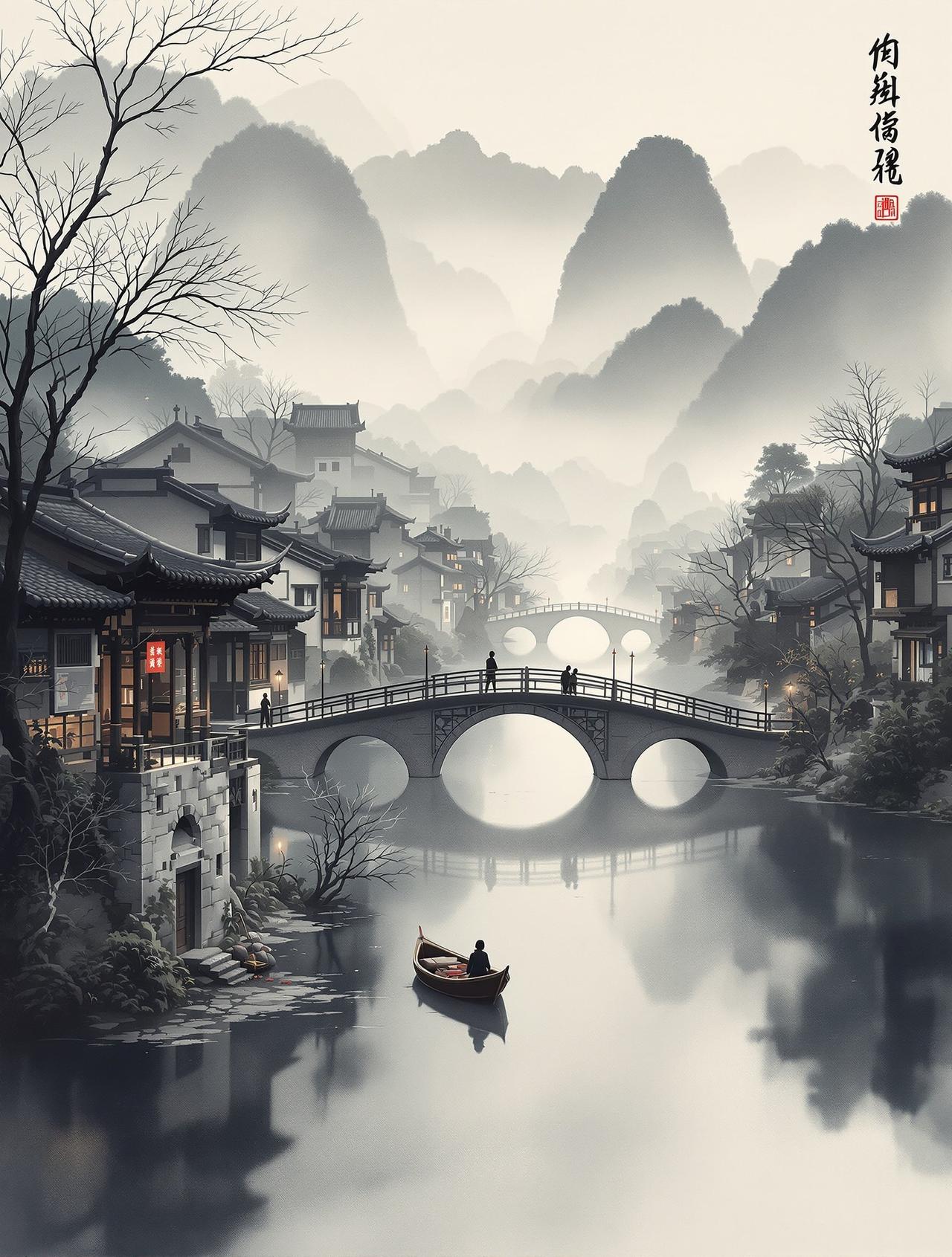 神马影院网出品《水墨江南》人文纪录片官方海报